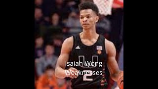 Isaiah Wong Weaknesses Scouting Reports Information
