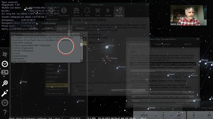 Adding and Updating Asteroids, Etc. * Stellarium for Astrologers with Gemini Brett #10