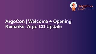 ArgoCon | Argo CD Update - Alexander Matyushentsev ArgoCon | Argo CD Update - Alexander Matyushentsev