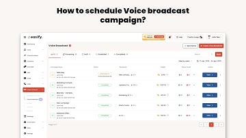 How to Schedule a Voice Broadcast Campaign | Easify Marketing | Tutorial