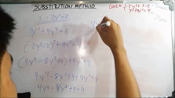 System Of Non Linear Equations Involving Conic Sections