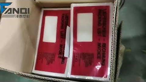 full face printing packing list envelope