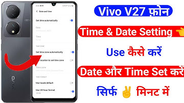 vivo v27 time and date setting | how to use time and date setting vivo v27