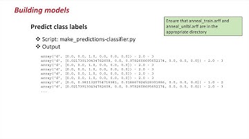 Advanced Data Mining with Weka (5.2: Building models)