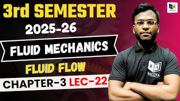 Bteup 3rd Sem | Fluid Flow Chapter-3 Lec-22 | Up Polytechnic 3rd Semester Fluid Mechanics