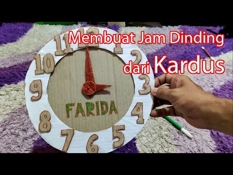 Membuat Jam Dinding dari Kardus