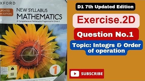 Question #1Exercise2D|Book 1|Updated 7th edition. Topic Direct and inverse proportions
