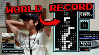 First Ever Level 148 in NES Tetris (World Record)