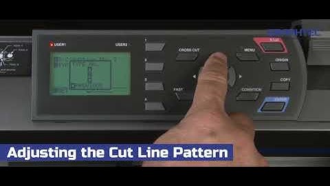Graphtec FC8600 Series - How to Adjust the Cut Line Pattern