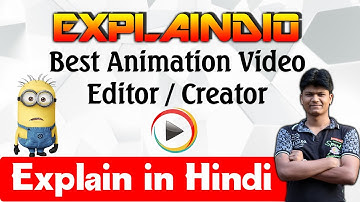 Explaindio video creator tutorial hindi : free video editing software
