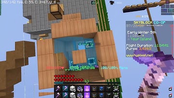 How to make a afk pool with teleport pads in Hypixel Skyblock.