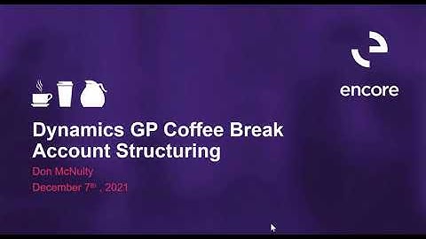 Account Structuring – Chart of Accounts in Dynamics GP