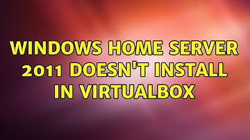 Windows Home Server 2011 doesn