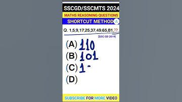 SSCGD/SSCMTS PYQ QUESTION #sscgd #sscmts #reasoning #shortsfeed #shorts