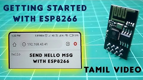 Getting started with ESP8266 | Sathish Deva