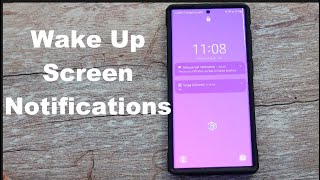 Samsung Galaxy Wake up screen for notifications Resimi