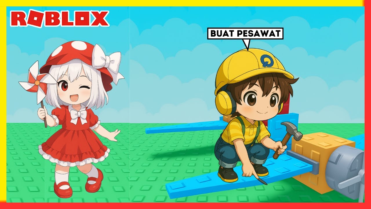 Gak Nyangka! Cio dan Cia Bisa Bikin Pesawat Super Kencang! | Build A Plane (ROBLOX)