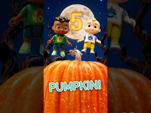 BIG vs Small Pumpkins! 🎃 Halloween Counting Fun with JJ #cocomelon #shorts