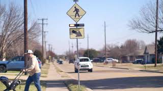 RRFB Pedestrian Crossing Sign