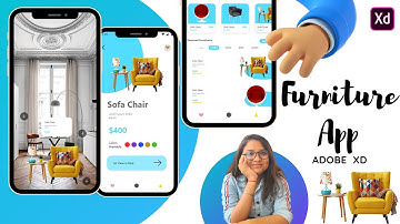 ADOBE XD AR Furniture App | UI/UX Design | AR App Design 😊😊