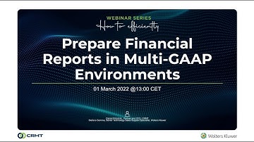 Prepare Financial Reports in Multi-GAAP Environments