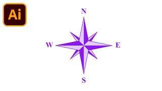 How To Draw A Compass Star In Adobe Illustrator