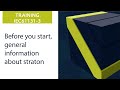Training - Before you start, general information about straton