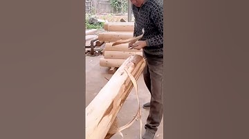 unique technique for peeling tree bark #shorts