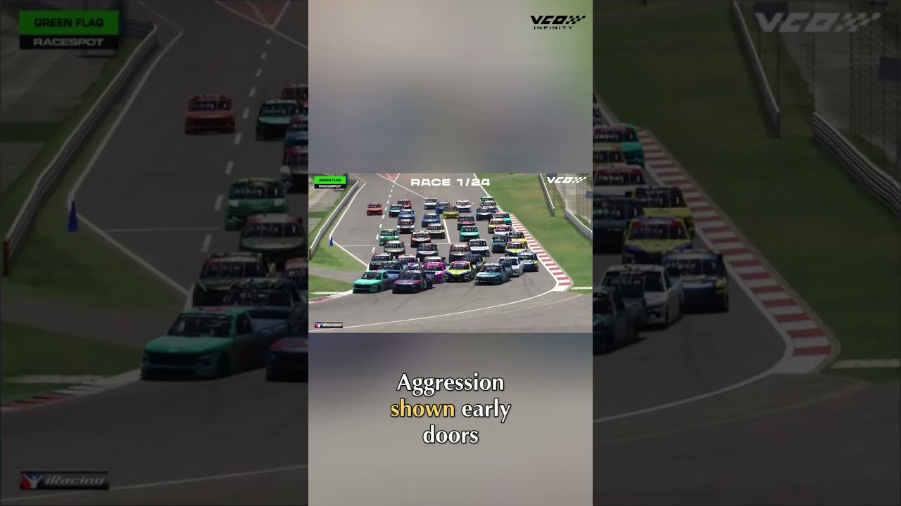 Chaos on the Track: Wild Racing with Spins and Crashes! #VCOinfinity