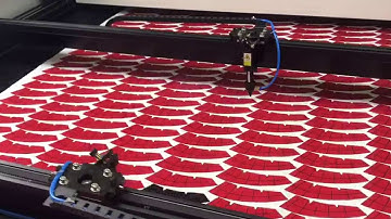 Textile Laser Cutter | Fabric Laser Cutting Machine Visual Scan Automatic Edge Tracking Dual heads
