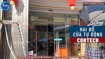 ✅ LẮP ĐẶT HAI BỘ CỬA KÍNH TỰ ĐỘNG HÀN QUỐC