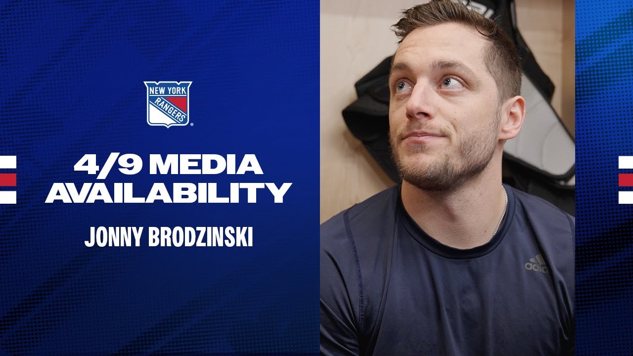NYR vs PHI: Jonny Brodzinski Pregame Media Availability | Apr. 9, 2025