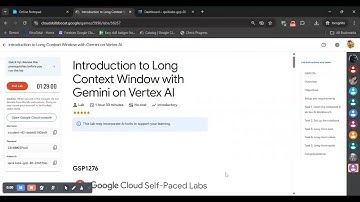 Introduction to Long Context Window with Gemini on Vertex AI || #GSP1276 || #2025 Solution
