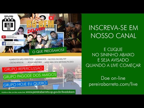 Live do Bem, Delivery Inverso - Pagode  - GRUPOS REPERCUSSÃO,  PAGODE DOS AMIGOS E HOJE EU QUERO