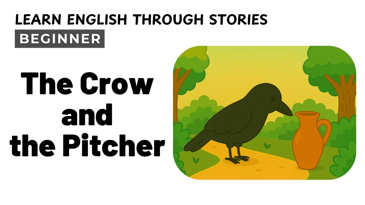The Crow and the Pitcher | Learn English Through Stories | Beginner English