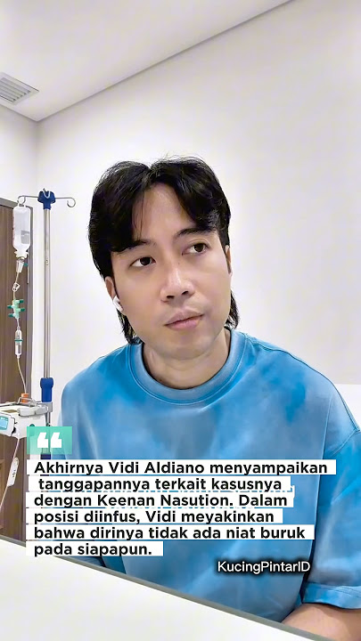 Akhirnya Vidi Aldiano beri tanggapan soal kasusnya dengan Keenan Nasution