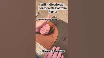 Will it Glowforge? #1 Leatherette Padfolio Part 3