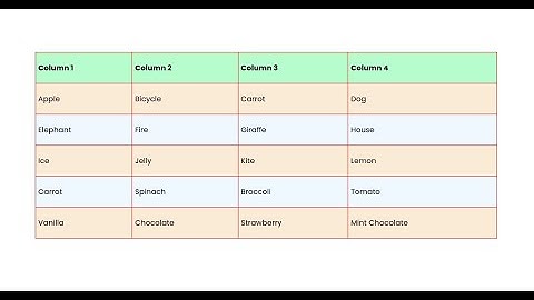 How to add borders to a table (background color and hover animation)