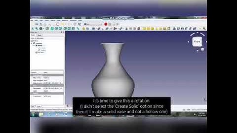 DIY Video #2: Trying to create a round vase using FreeCAD (in less than 2 minutes!!!)
