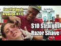 $10 STRAIGHT RAZOR SHAVE in BROOKLYN, N.Y.C. Leroy's Barbershop by Haitian-American | East Flatbush