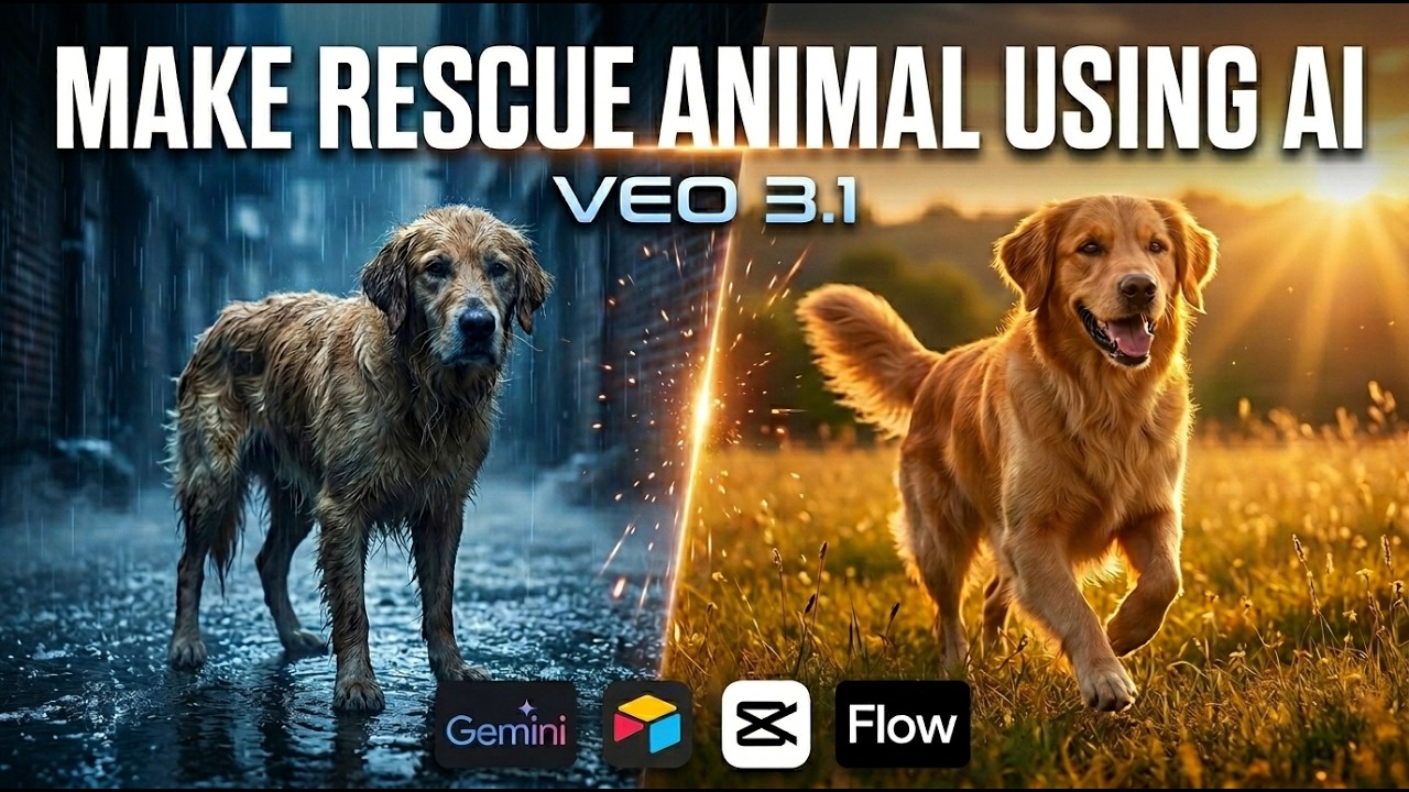 Viral AI Animal Rescue: Create Cinematic Stories That Go Viral (Veo 3.1)