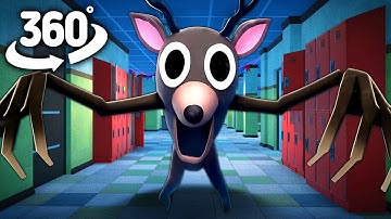 99 Night in the Forest Deer in YOUR SCHOOL ! | 360° VR