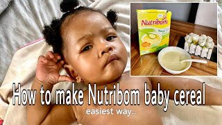 Easy Way To Make Nutribom Baby Cereal For Your Baby || New Mum Friendly