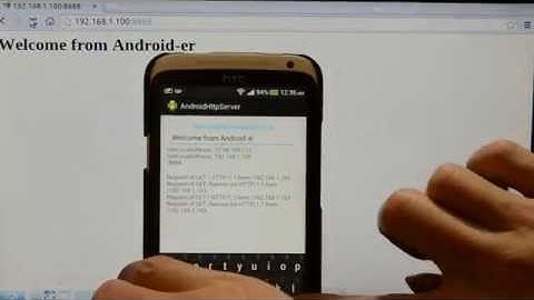 Implement simple HTTP server running on Android