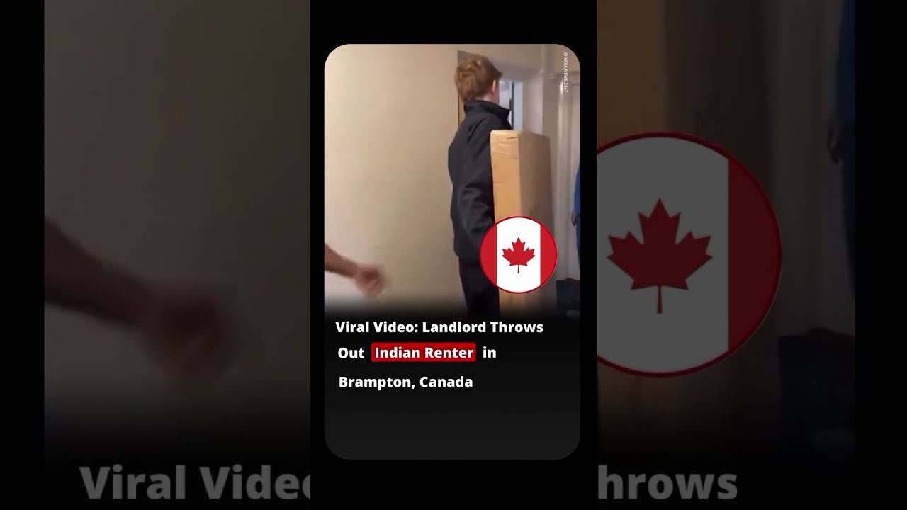 Viral Video Landlord Throws Out Indian Renter In Brampton Canada News Dailynews Shorts