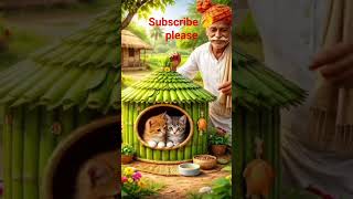 unique type bamboo viral Billi house 🏠.#tranding #ytshorts #shortfeed #shorts #house#viral