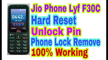 Lyf Jio Phone F30C Hard Reset Unlock Pin/Phone Lock Remove 100% Working By Tech Babul