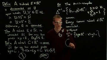 Analysis II Lecture 02 Part 4 connected and convex subsets