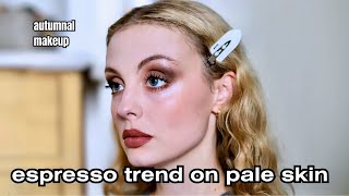 ESPRESSO MAKEUP TREND ON PALE SKIN