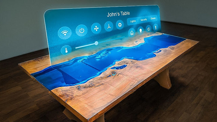 I Build A SMART River Table